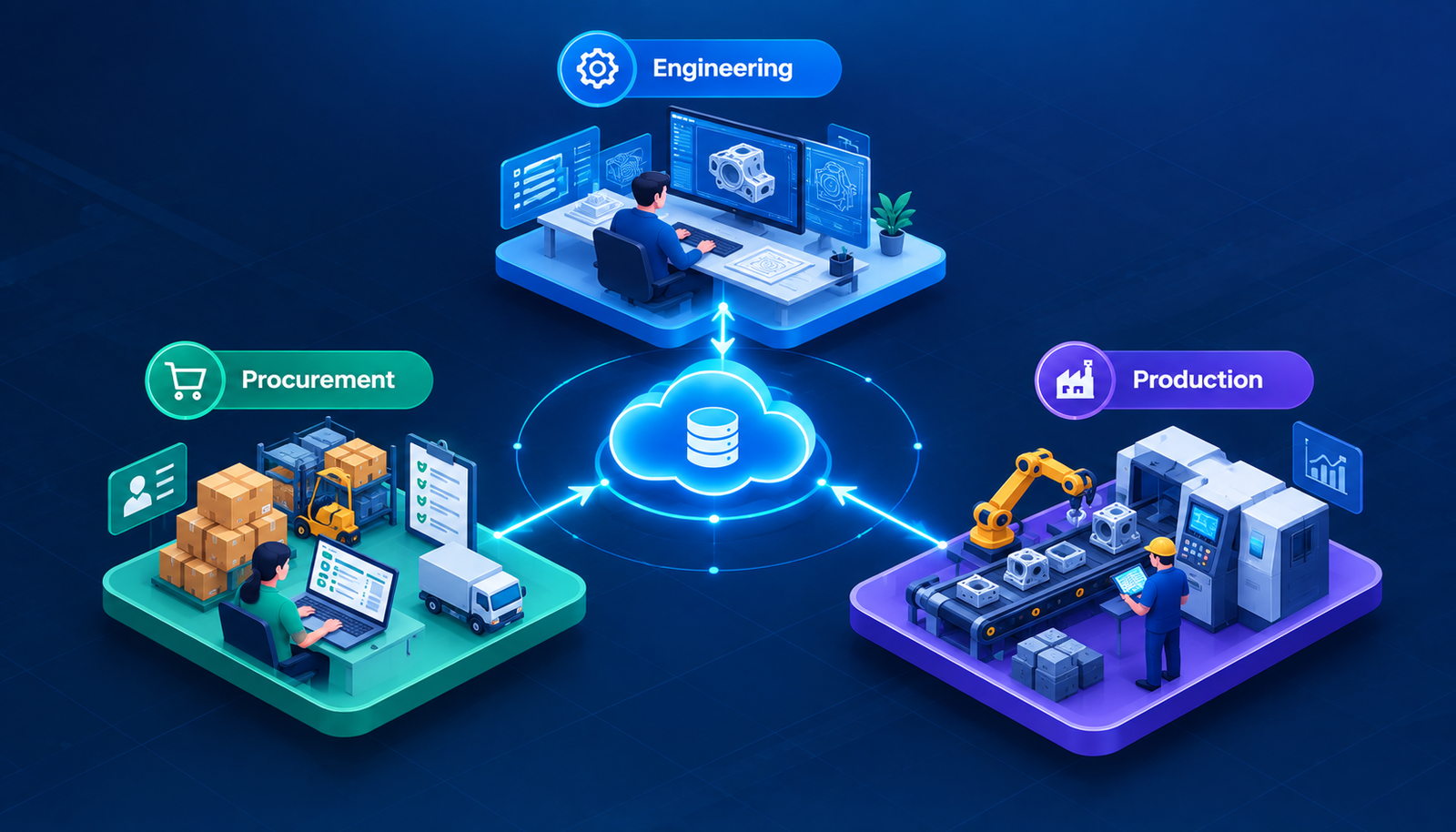Connecting Engineering, Procurement and Production: Eliminating Data Silos in Manufacturing